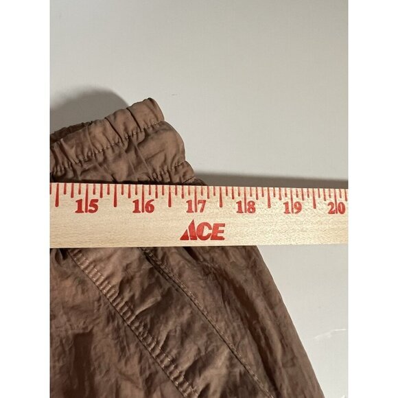 Nike retro parachute tan pink embroidered logo shorts sz XL streetwear lounge - Picture 9 of 13